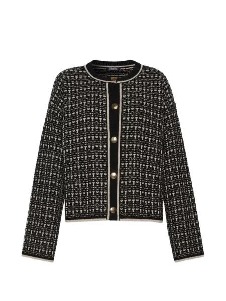 Cardigan 's Max Mara tricotate negru