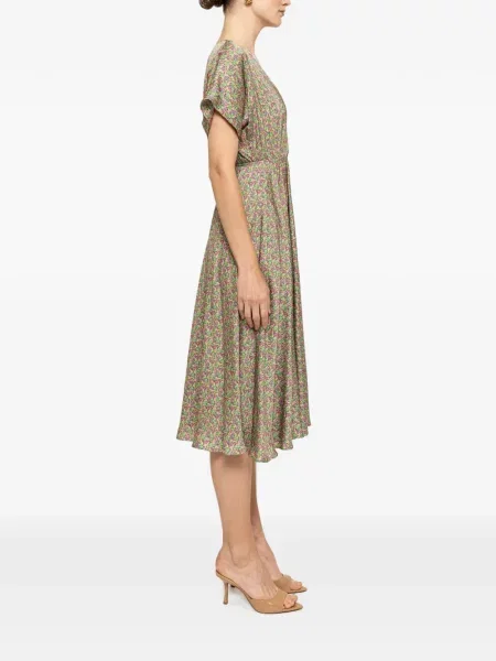 Rochie midi Nissa din dantelă verde
