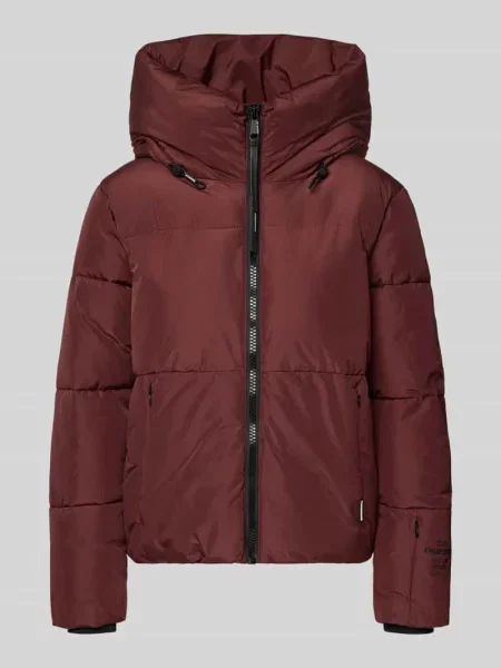 Kurtka puchowa z na model AUDREY MATT' Khujo bordowa