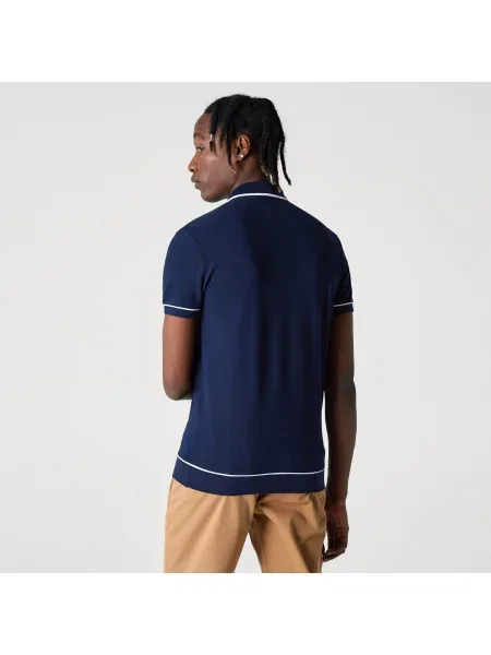 Классическое поло Lacoste синее