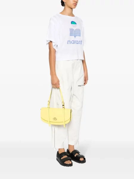 Shopper torbica Twinset s autogramom žuta