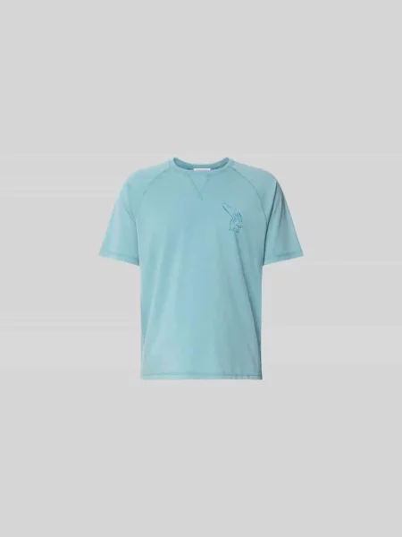 Koszulka z nadrukiem logo krój regular fit Maison Kitsune