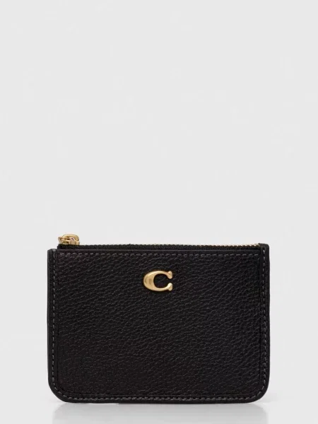 Portofel Coach din piele negru