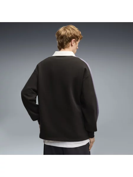 PUMA MÄ™ska bluza polo z okrÄ…gÅ‚ym dekoltem T7 Relaxed OdzieÅ¼ S czarny