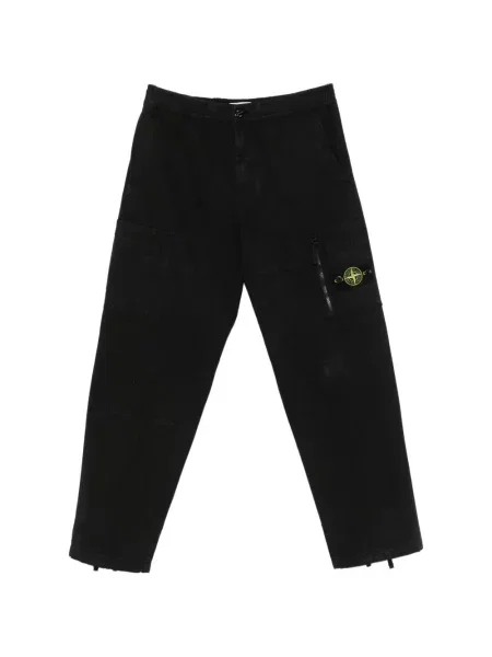 Pantaloni cargo Stone Island cu strasuri negru