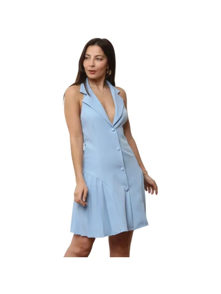 Rochie La Modeuse albastru