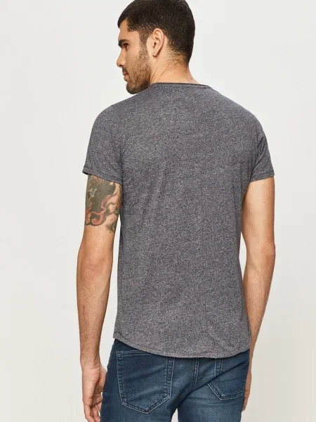 Tričko Tommy Jeans hladké šedé