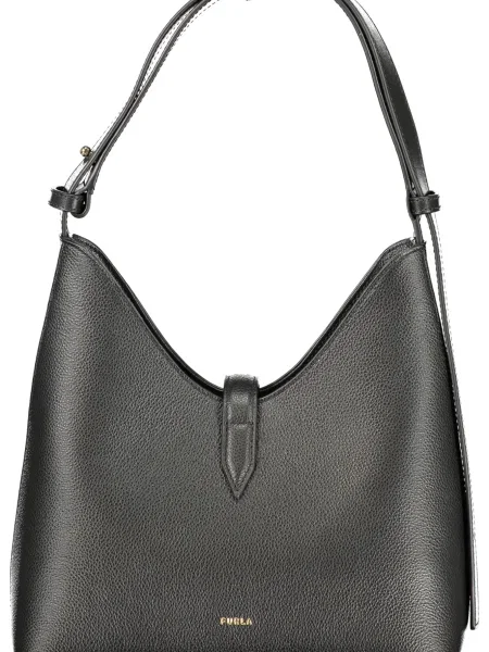 Geanta hobo Furla din piele negru
