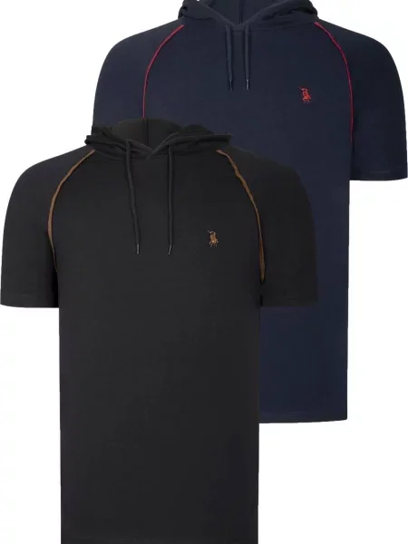 Tricou Dewberry cu glugă negru