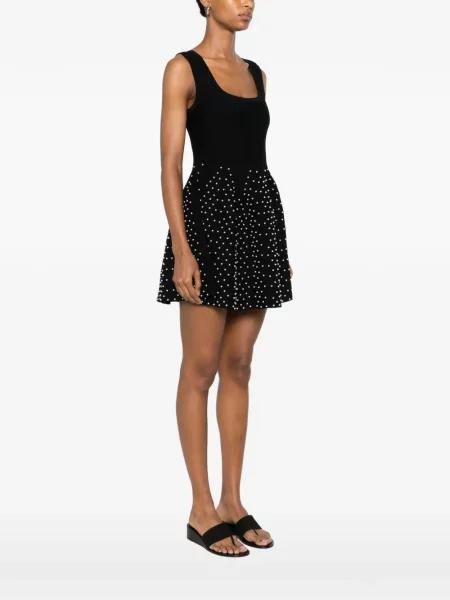 Rochie Sandro cu perle tricotate negru