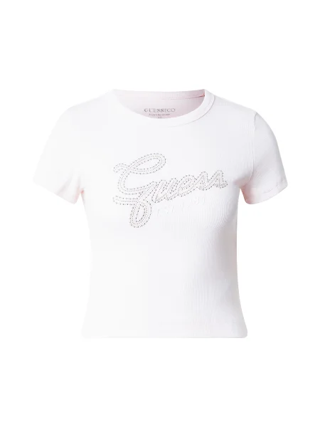 GUESS Tricou bej / pastel roz