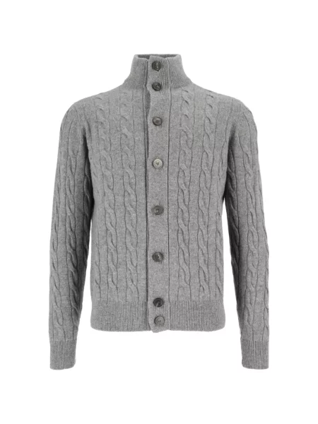Cardigan Filippo De Laurentiis tricotate gri