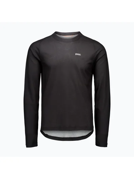 Tricou sport Poc cu mâneci lungi din jerseu negru