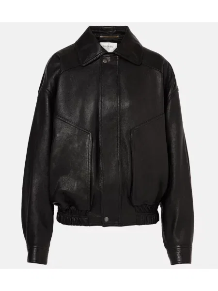 Geanta de piele Saint Laurent negru