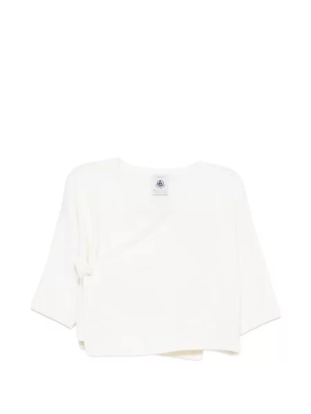 Kardigan dziecięcy Petit Bateau biały