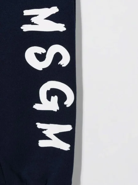 Spodnie dziecięce Msgm niebieskie