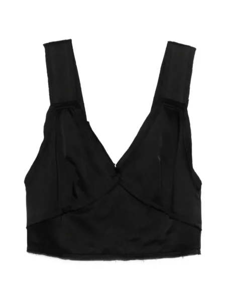 Cropp top Toteme cu decolteu în V negru