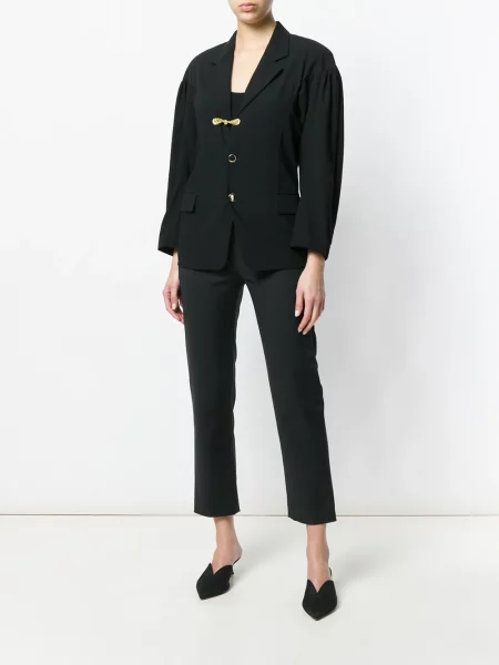 Bunda Comme Des Garçons Pre-owned s netopýřím rukávem černá