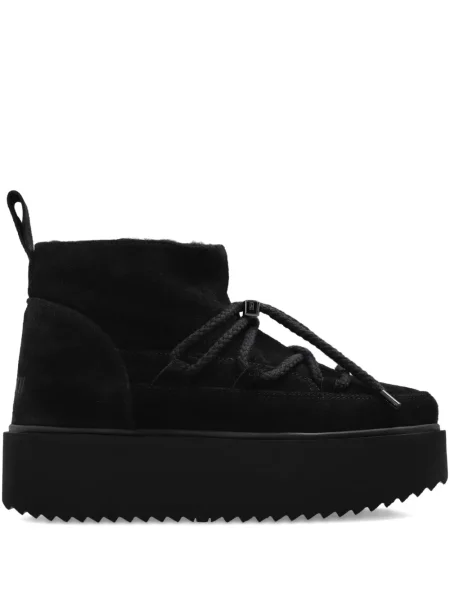 Botine Inuikii din piele de căprioară negru
