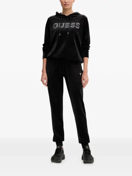 Stras hanorac cu glugă Guess negru