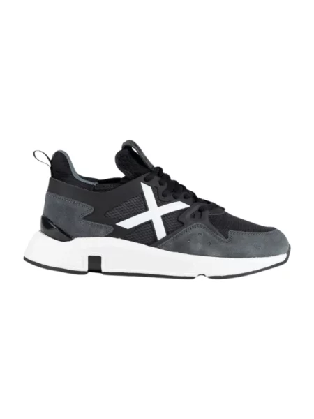 Sneakersy Munich zamszowe czarne