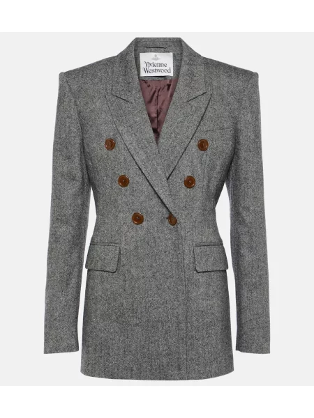 Sacou Vivienne Westwood de lână gri