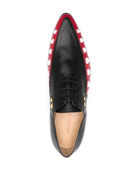 Σκαρπίνια oxford Walter Van Beirendonck υφαίνω διαγωνίως μαύρο