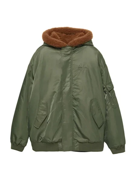 Pull&Bear Geacă de iarnă oliv