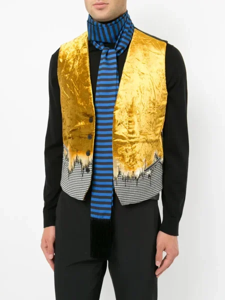 Fular Haider Ackermann cu dungi negru