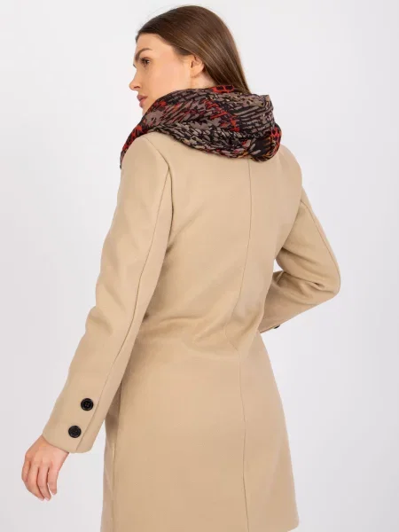 Fular Fashionhunters cu imagine portocaliu