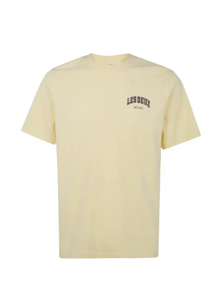 Tricou Les Deux cu imagine galben