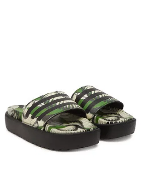 Kozačky Adidas na platformě zelené