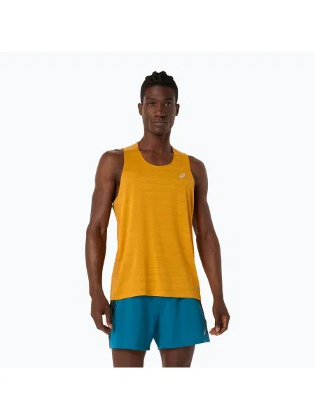 Tricou de alergare pentru bărbați ASICS Road Singlet yamabuki yellow galben