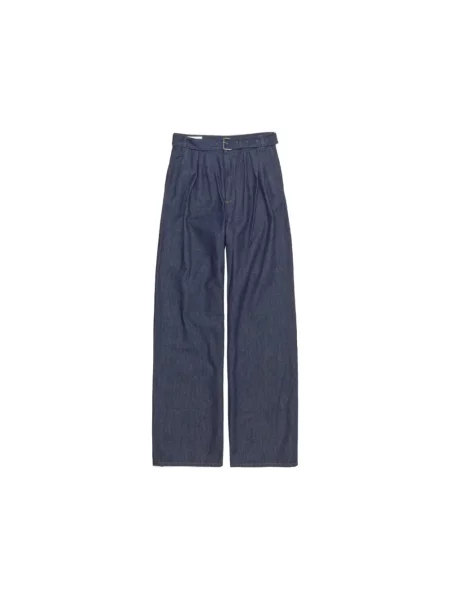 Spodnie Dries Van Noten niebieskie