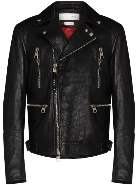 Geanta de piele Alexander Mcqueen negru