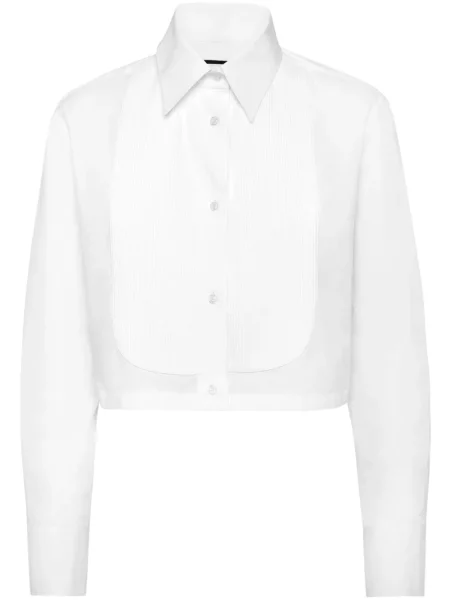 Cropp cămașă Philipp Plein alb