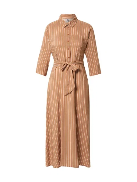JDY Rochie tip bluză Starr Life maro deschis alb