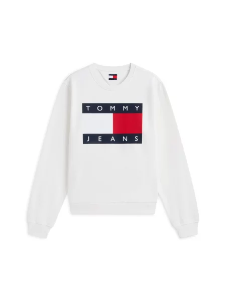 Palton Tommy Jeans alb