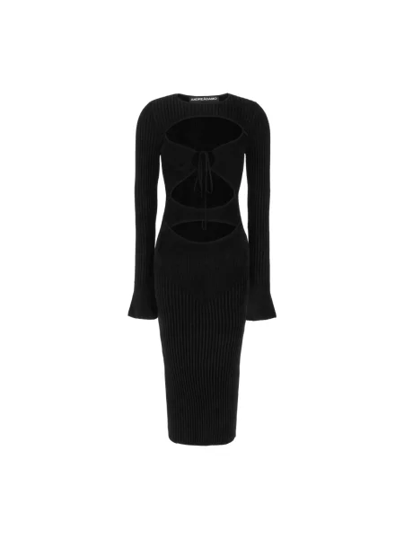Sukienka midi Andrea Adamo do kolan ze stretchu czarna