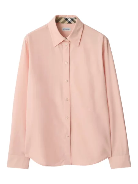 Cămașă Burberry din poplin roz