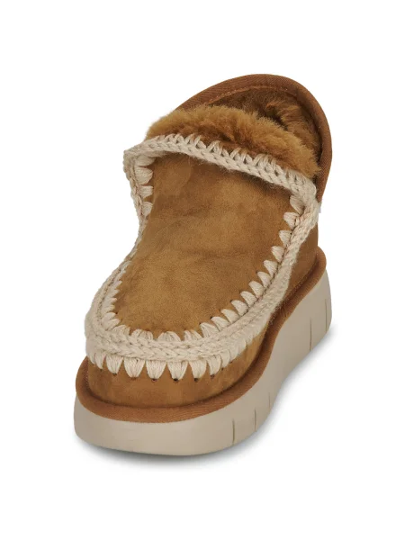 Sneakerși Mou din piele de căprioară maro