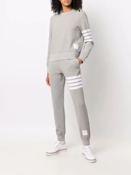 Dryžuotos kelnės Thom Browne pilka