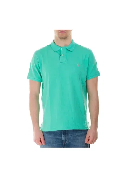 Koszulka polo Polo Ralph Lauren z siateczką zielona
