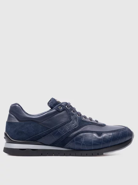 Кожаные кроссовки Stefano Ricci синие