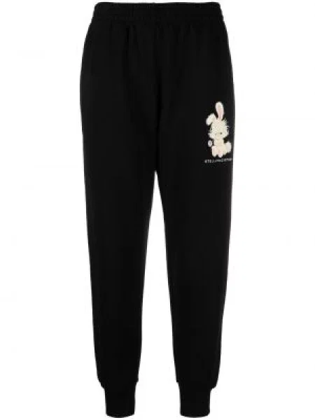 Pantaloni Stella Mccartney cu imagine negru