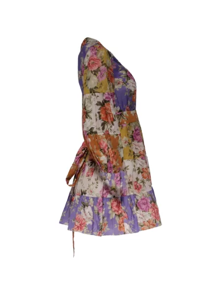 Cu centură rochie Zimmermann plic violet