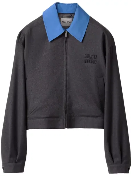 Kurtka bomber Miu Miu szary