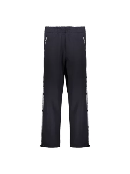 Spodnie Moschino z logo niebieskie