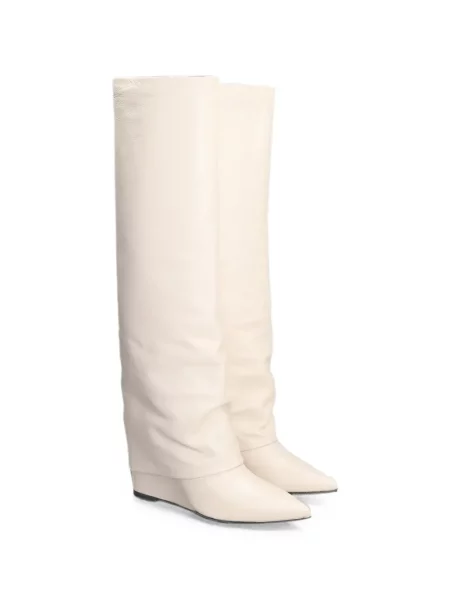 Botine The Seller din piele cu pană