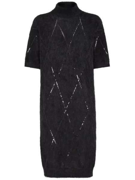 Rochie Brunello Cucinelli cu paiete de costum negru